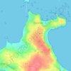 Poullout topographic map, elevation, terrain