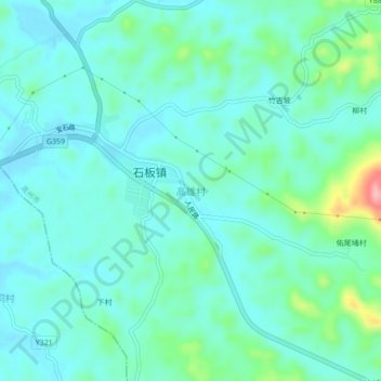 Gaoxiong topographic map, elevation, terrain