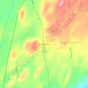 Greenfield Center topographic map, elevation, terrain