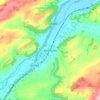 Abermule topographic map, elevation, terrain