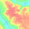 Pine Flat topographic map, elevation, terrain