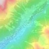 Veyne topographic map, elevation, terrain