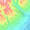 Tonggo topographic map, elevation, terrain