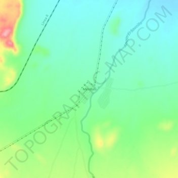 Mesillas topographic map, elevation, terrain