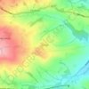 Emley topographic map, elevation, terrain