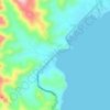 Badas topographic map, elevation, terrain