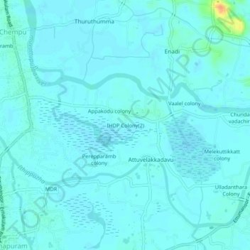 IHDP Colony(2) topographic map, elevation, terrain