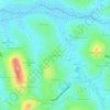 Kigwanya topographic map, elevation, terrain