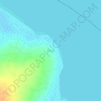 Puna topographic map, elevation, terrain