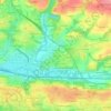 Le Rouillen topographic map, elevation, terrain