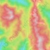 Agujitas topographic map, elevation, terrain