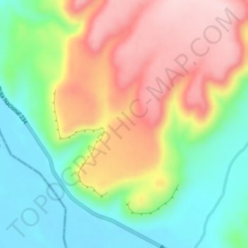 Collón Curá topographic map, elevation, terrain