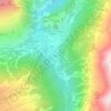 Villaret topographic map, elevation, terrain