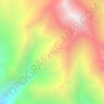 Hunza topographic map, elevation, terrain