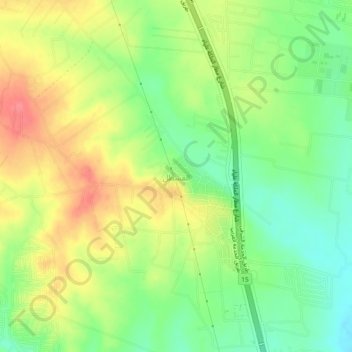 Al Qastal topographic map, elevation, terrain