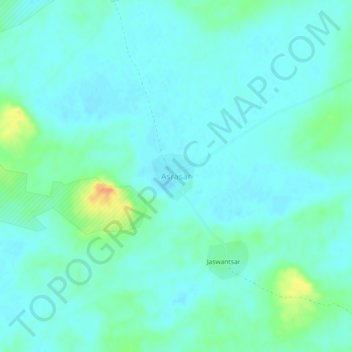 Asrasar topographic map, elevation, terrain