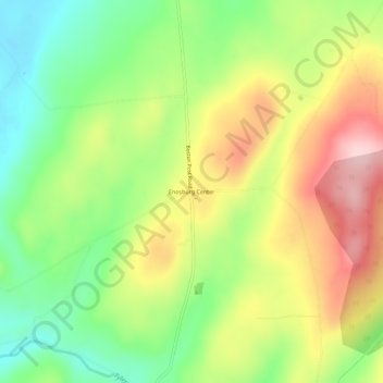 Enosburg Center topographic map, elevation, terrain
