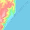 Ras Nakhreir topographic map, elevation, terrain