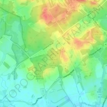 Stonehill topographic map, elevation, terrain