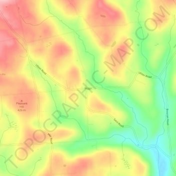 Riggs topographic map, elevation, terrain