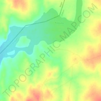 Nahul topographic map, elevation, terrain