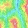 Lagaro topographic map, elevation, terrain