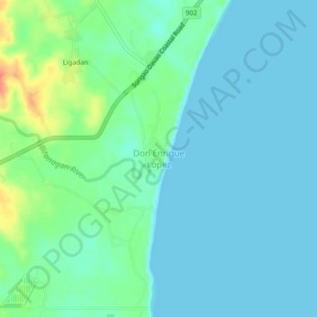 Don Enrique Lopez topographic map, elevation, terrain