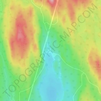 Knoände topographic map, elevation, terrain