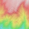 Relief topographic map, elevation, terrain