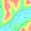 Nineveh Junction topographic map, elevation, terrain
