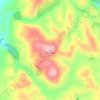 Snowden topographic map, elevation, terrain