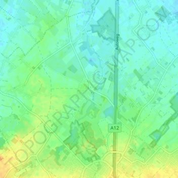 Imde topographic map, elevation, terrain