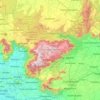 The Nilgiris topographic map, elevation, terrain