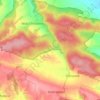 Korce topographic map, elevation, terrain