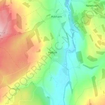Helton topographic map, elevation, terrain