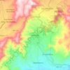 Malinalco topographic map, elevation, terrain