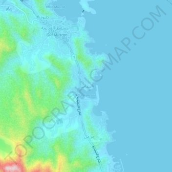 Sedab topographic map, elevation, terrain