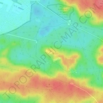 Caverne des Brigands topographic map, elevation, terrain