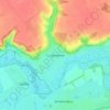 Storozhove topographic map, elevation, terrain