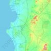 Pong topographic map, elevation, terrain