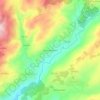 Corvos-à-Nogueira topographic map, elevation, terrain