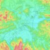 Ljubljana topographic map, elevation, terrain