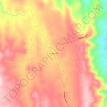 Hargraves topographic map, elevation, terrain