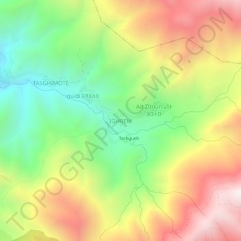 IGHREM topographic map, elevation, terrain