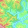 Gondelim topographic map, elevation, terrain