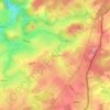 Buret topographic map, elevation, terrain