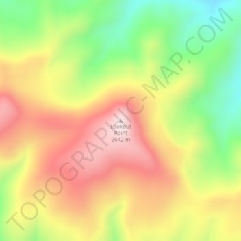Lookout Point topographic map, elevation, terrain