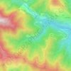 Cetta topographic map, elevation, terrain