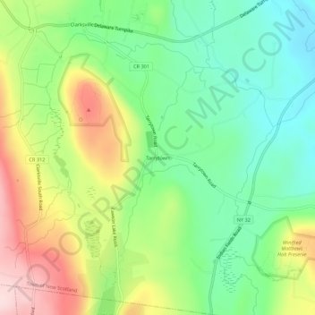 Tarrytown topographic map, elevation, terrain