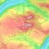 Rhombus topographic map, elevation, terrain